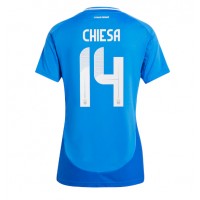 Camiseta Italia Federico Chiesa #14 Primera Equipación para mujer Eurocopa 2024 manga corta